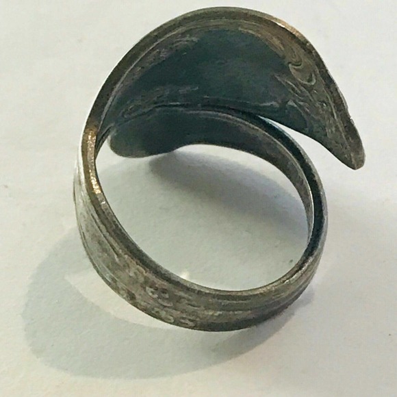 Rogers Oneida Flatware Ring Handmade Stainless Steel Size 5.5 - Picture 4 of 8